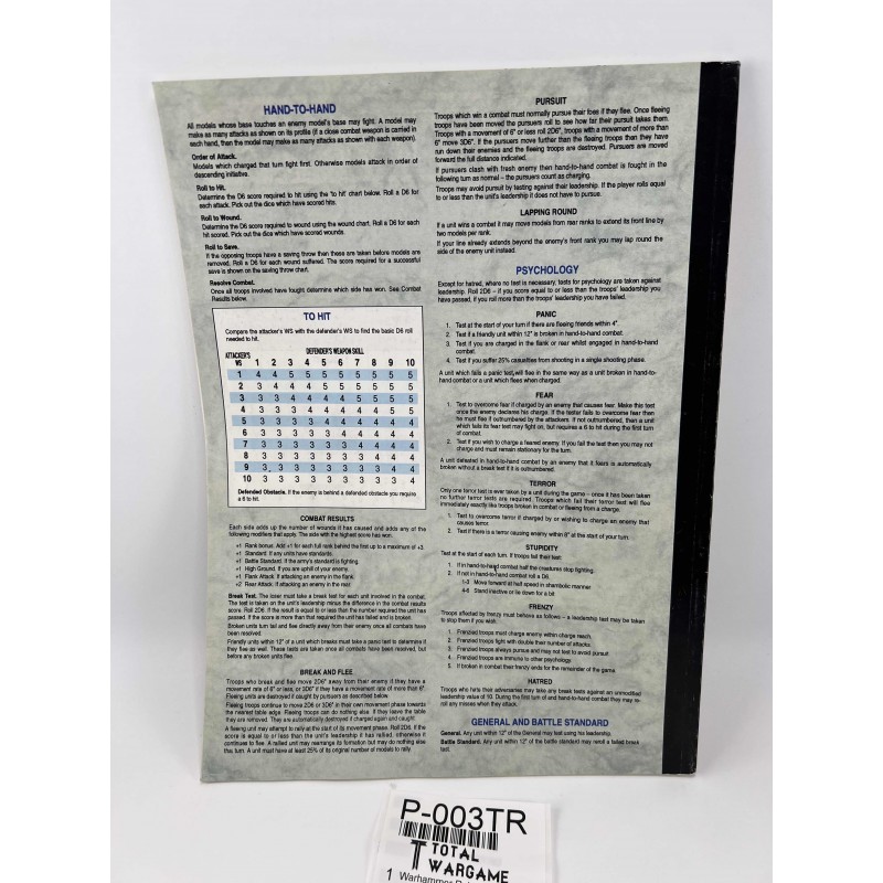 Warhammer Rulebook 1992 EN