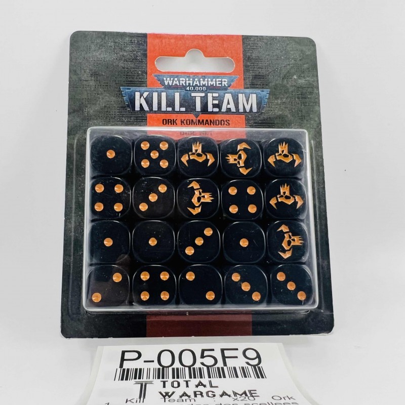 Kill Team : x20 Ork Kommandos dés scellées
