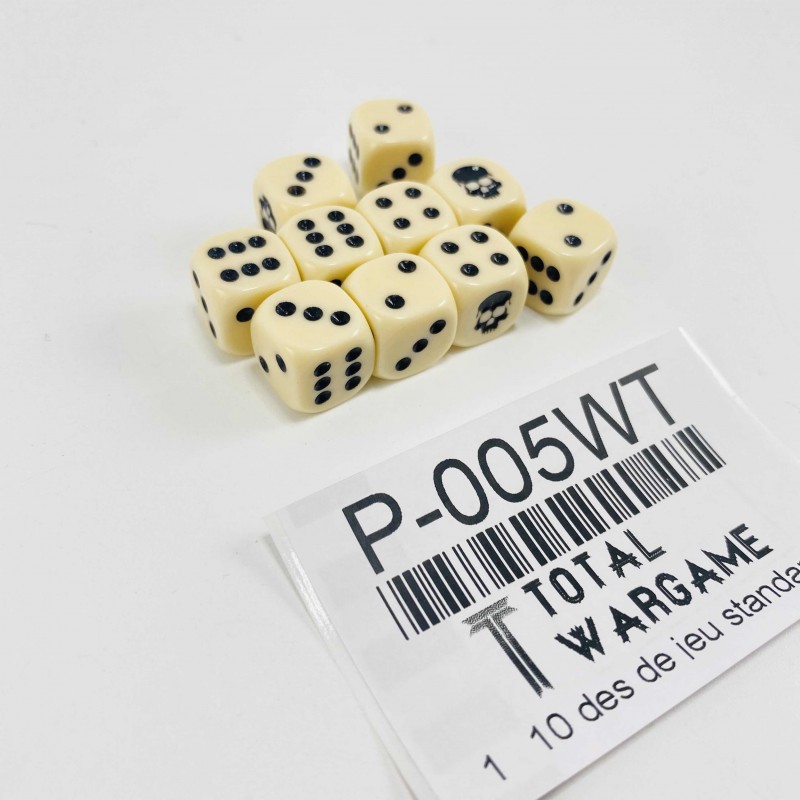 10 standard dices set