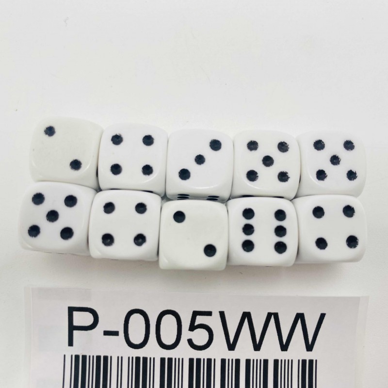 10 standard dices set