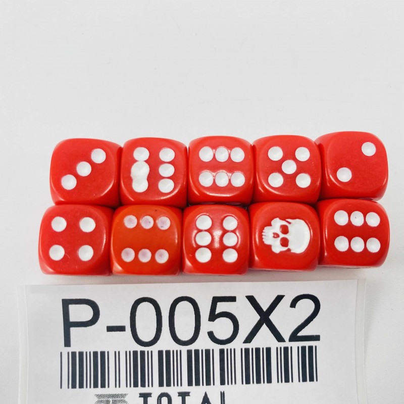 10 standard dices set