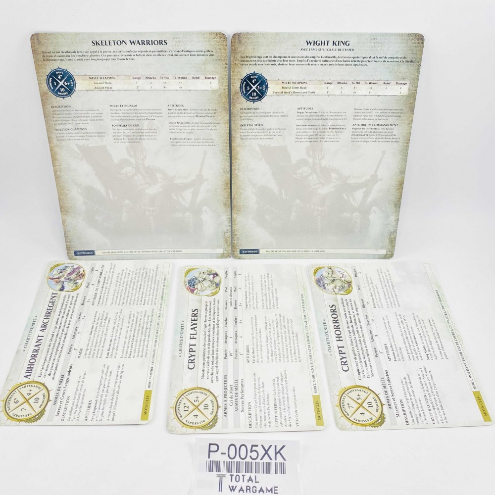 Warscroll cards FR