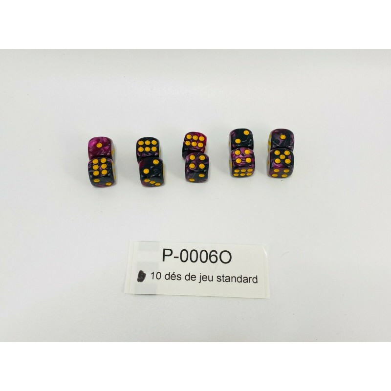 10 dés de jeu standard