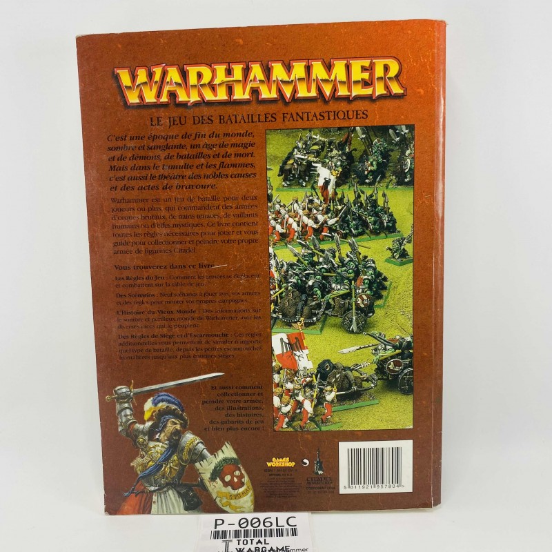 Livre de règle Warhammer le jeu des batailles fantastiques VF 2000