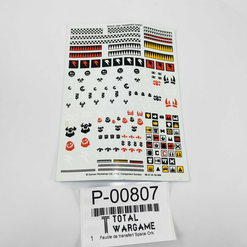 Space Ork Transfer sheet