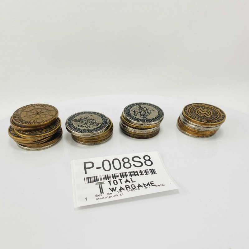 x24 metal coins - steampunks