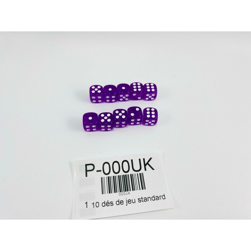 10 dés de jeu standard