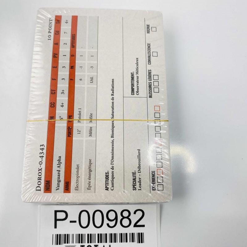 Datasheet cards Genestealer...