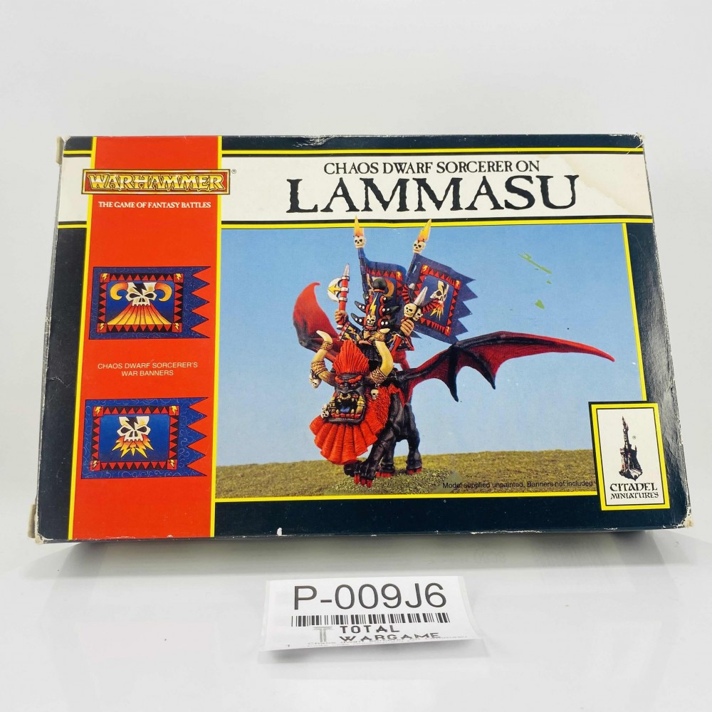 Chaos dwarf sorcerer on Lammasu empty box only