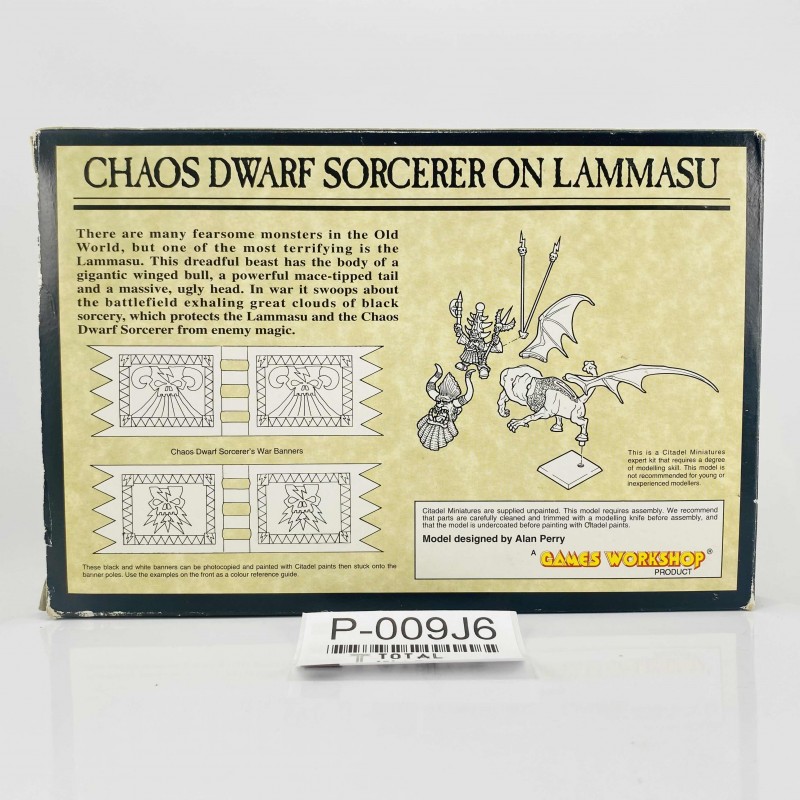 Chaos dwarf sorcerer on Lammasu - boîte vide uniquement