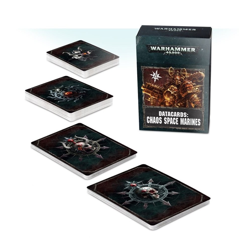 CHAOS SPACE MARINES  -  CARTES TECHNIQUES (ANGLAIS)
