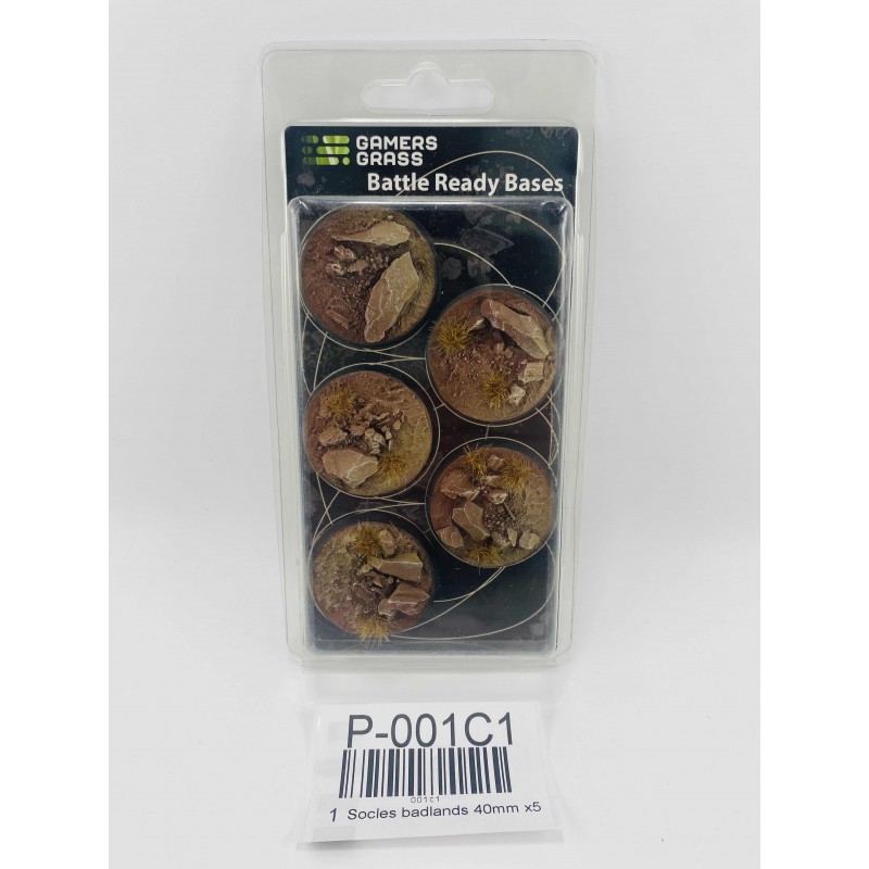 Socles badlands 40mm x5