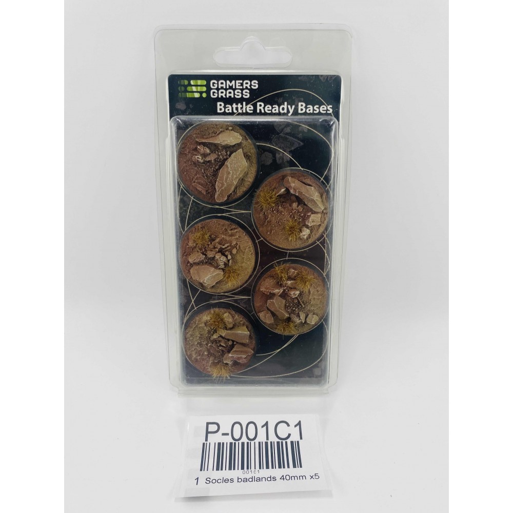Socles badlands 40mm x5