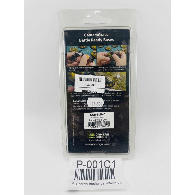 Socles badlands 40mm x5