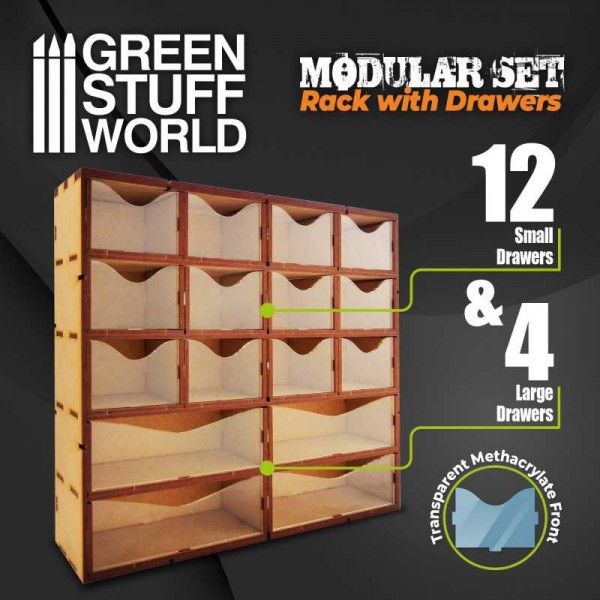 GSW Modular Set rack with drawers