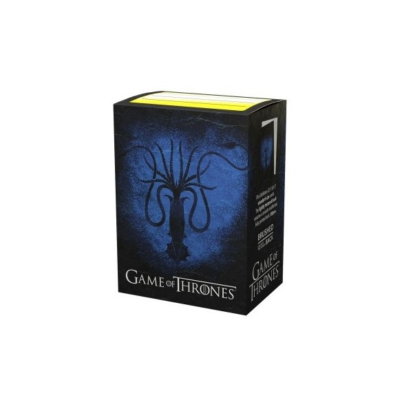 100 Protèges cartes Game of Thrones - Maison Greyjoy - Art Sleeves Dragon Shield