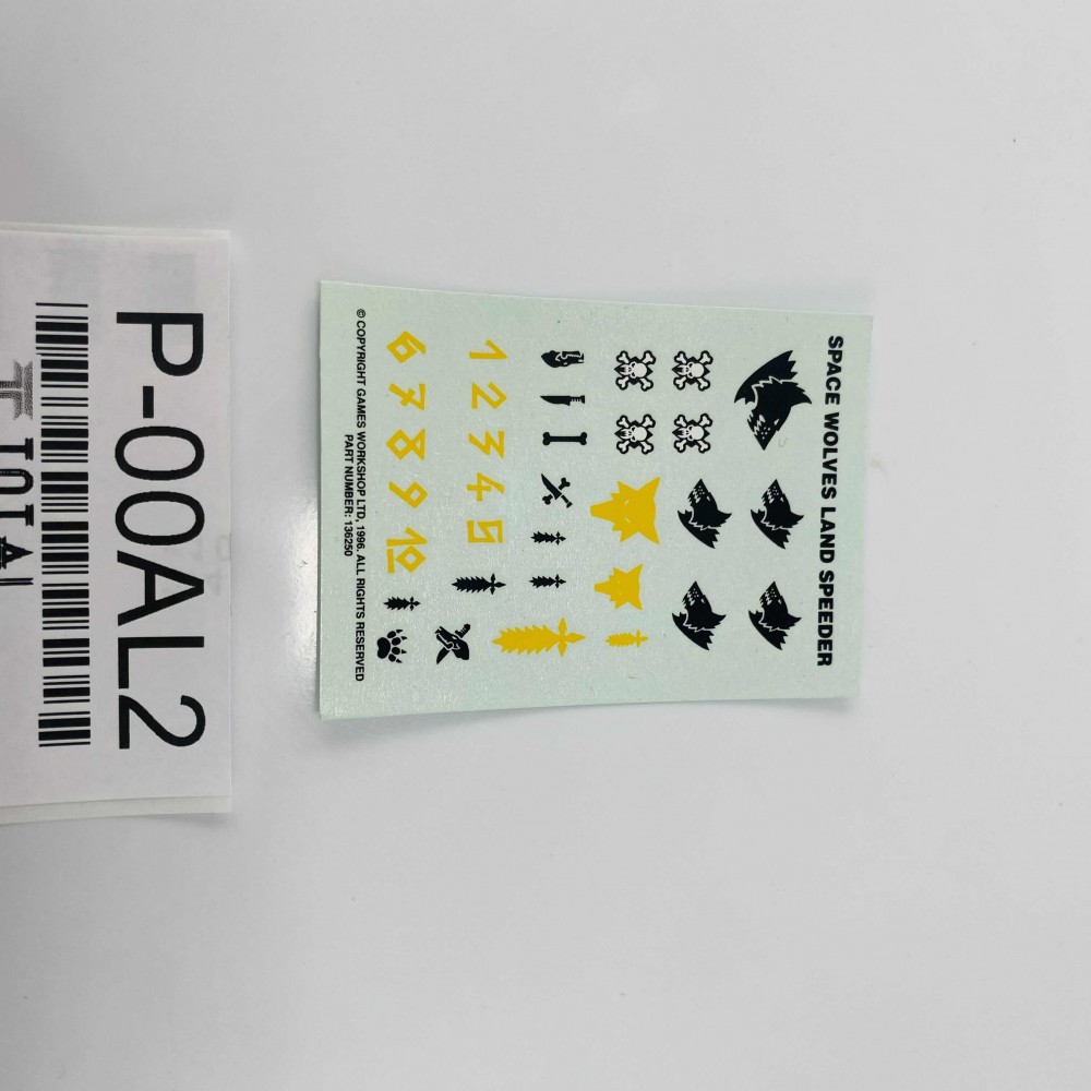 Land Speeder transfer sheet