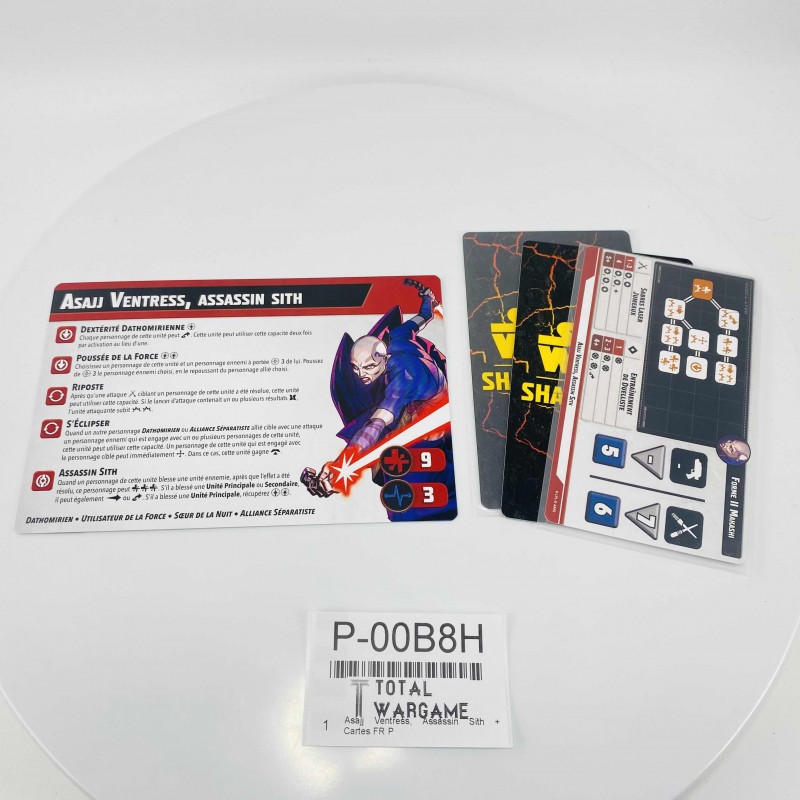 Asajj Ventress, Assassin Sith + Cartes FR