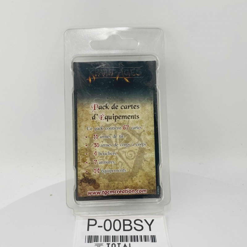 Pack de cartes d'équipements