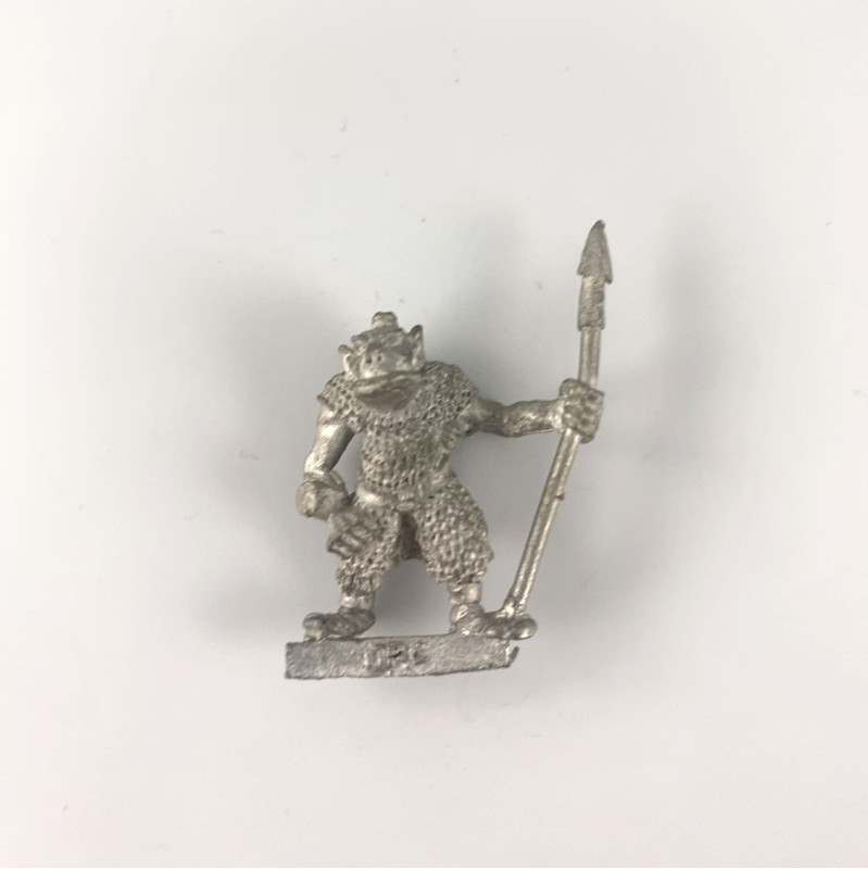 Figurine Warhammer - Guerriers Orcs En Métal - Pour Armée Orques & Gobelins - Occasion - Réf. P-00DEO