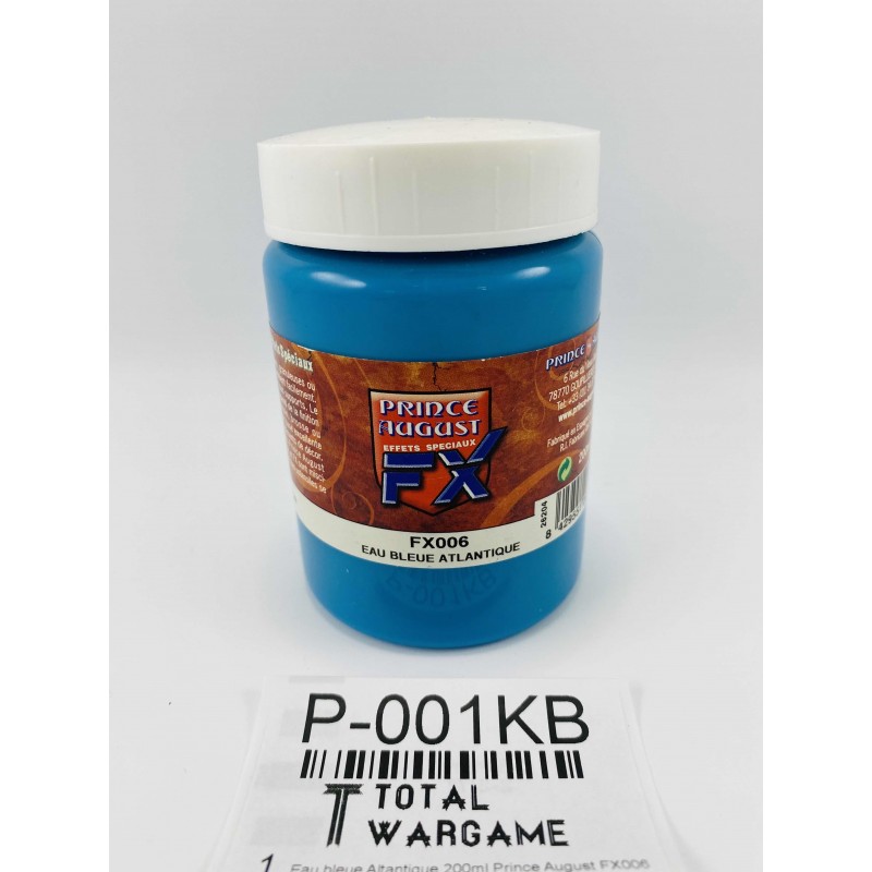 Eau bleue Altantique 200ml Prince August FX006
