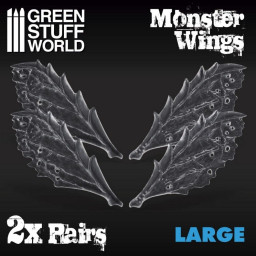 2x Resin Monster Wings - Large Green Stuff World