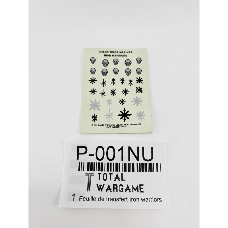 transfer sheet Iron warriors