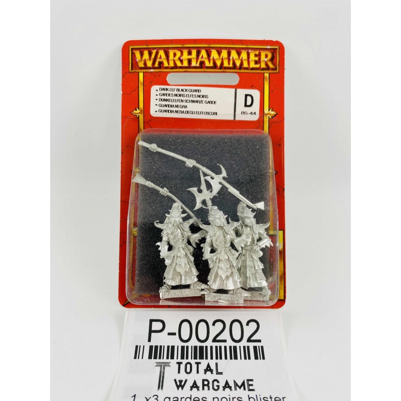 x3 gardes noirs blister