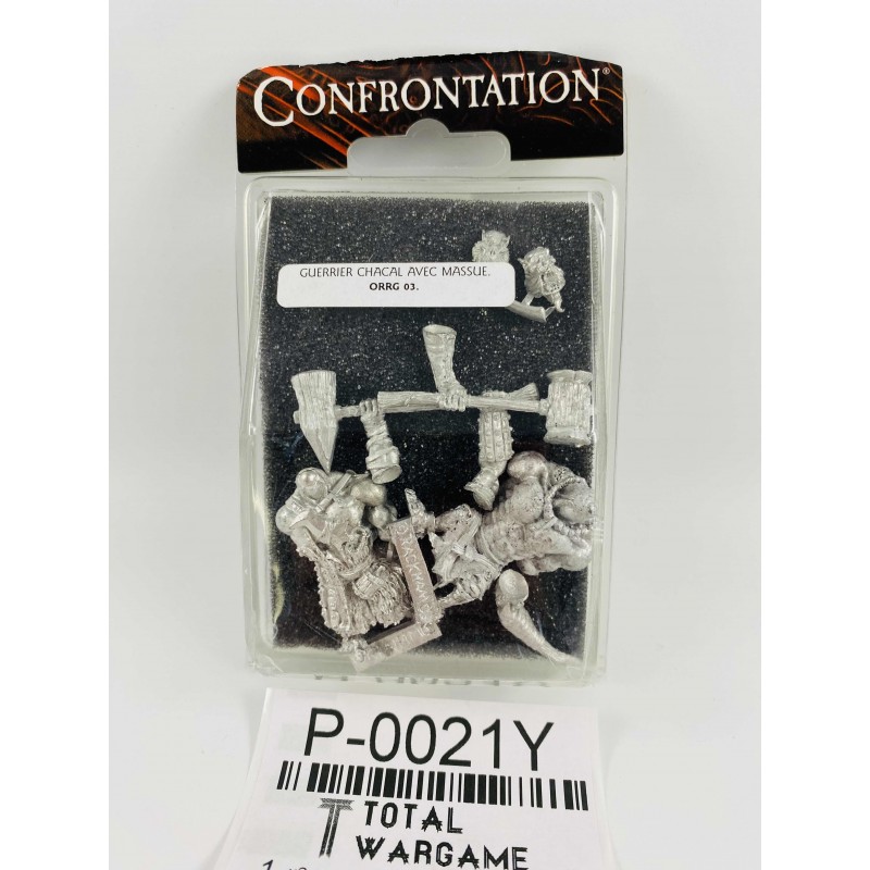 x2 guerriers chacal avec massue blister