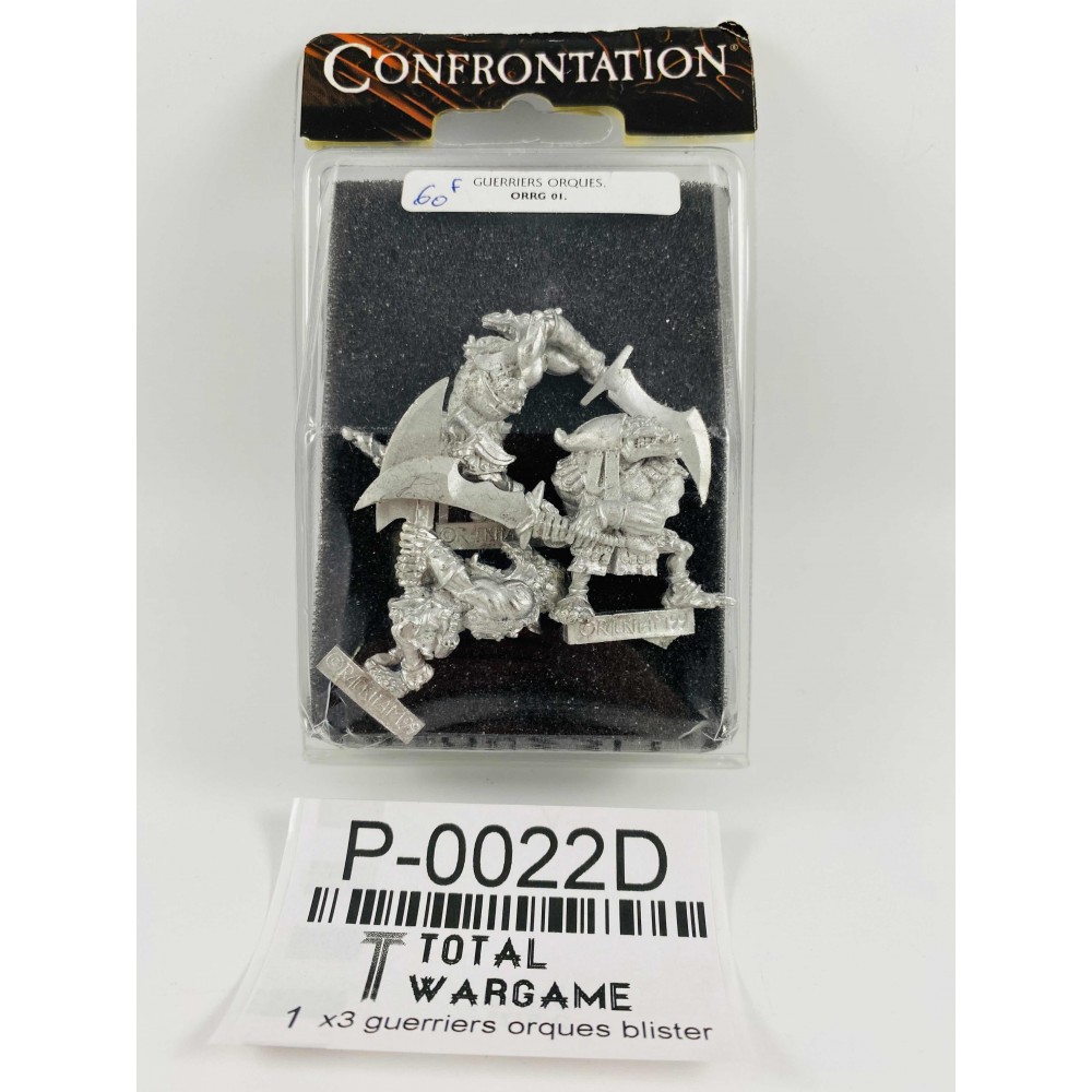 x3 guerriers orques blister