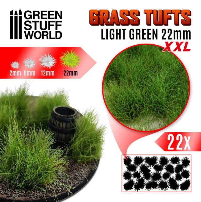 Grass TUFTS XXL - 22mm self-adhesive - BURNT