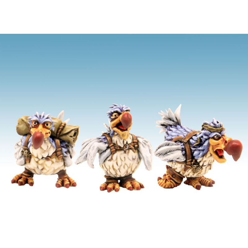 mercenaires - 3 dodos - Non monté, non peint