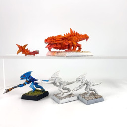 Razordon et 3 skinks
