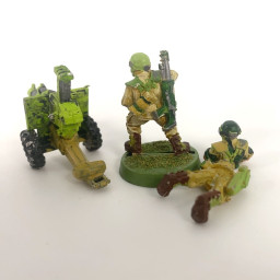 Cadian shock troops lascannon