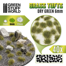 Grass Tufts - 6mm - Cry Green