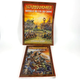 Livre de règle Warhammer le jeu des batailles fantastiques bataille au col du crâne FR