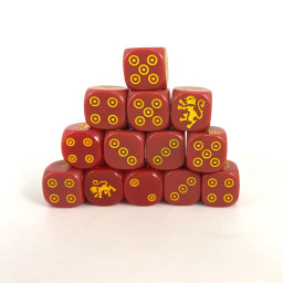 Lannister Dice Set and Lannister Dice Pouch ASOIAF