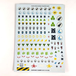 space marines transfert sheet