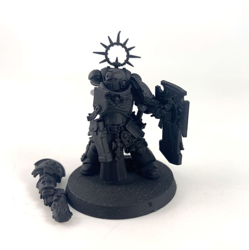 Space Marines Lieutenant With Storm Shield