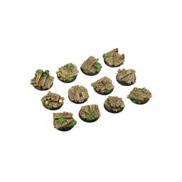 Wood Bases Round 25mm (x5)