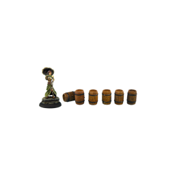 Small Wooden Barrels (x6)