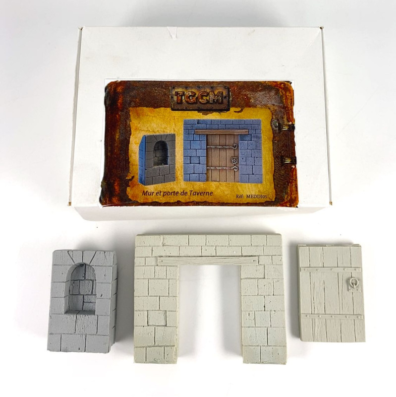 Tavern wall and door