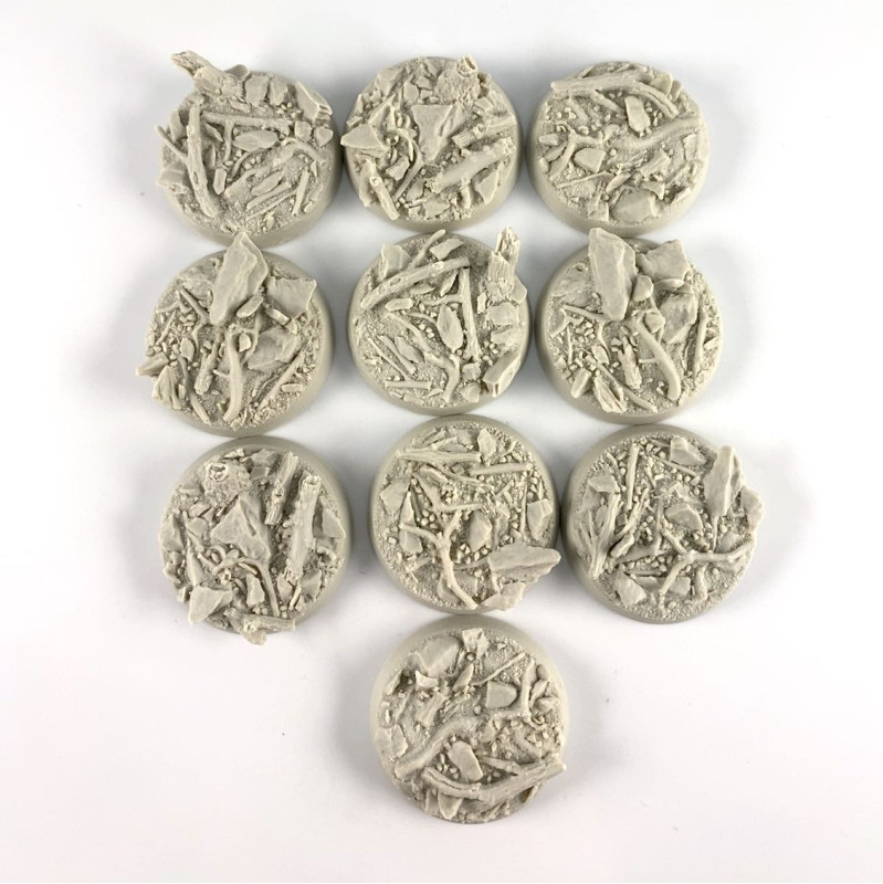 32mm textured round bases