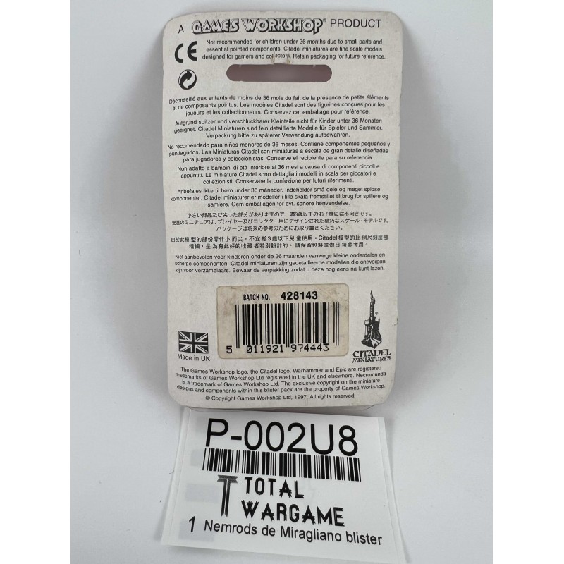 Nemrods de Miragliano blister