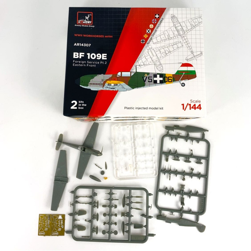 Armory Models aircraft model kit AR14307 Messerschmitt Bf 109E in foreign service Part 2 Eastern Europe 1/144