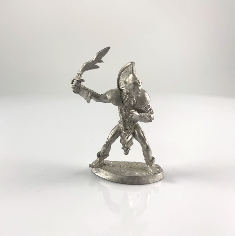 51-4001 Dark Elf Heavy Infantry Sword Raised