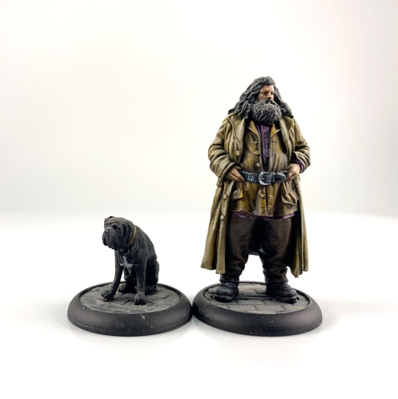 Rubeus Hagrid et Crockdur