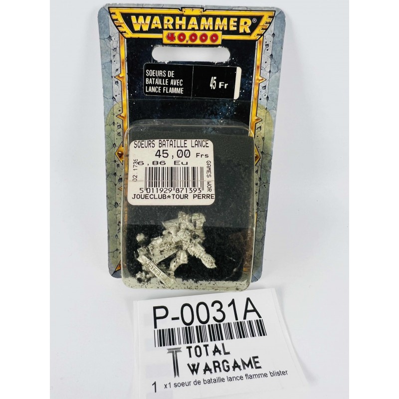 x1 battle sister with flamer blister