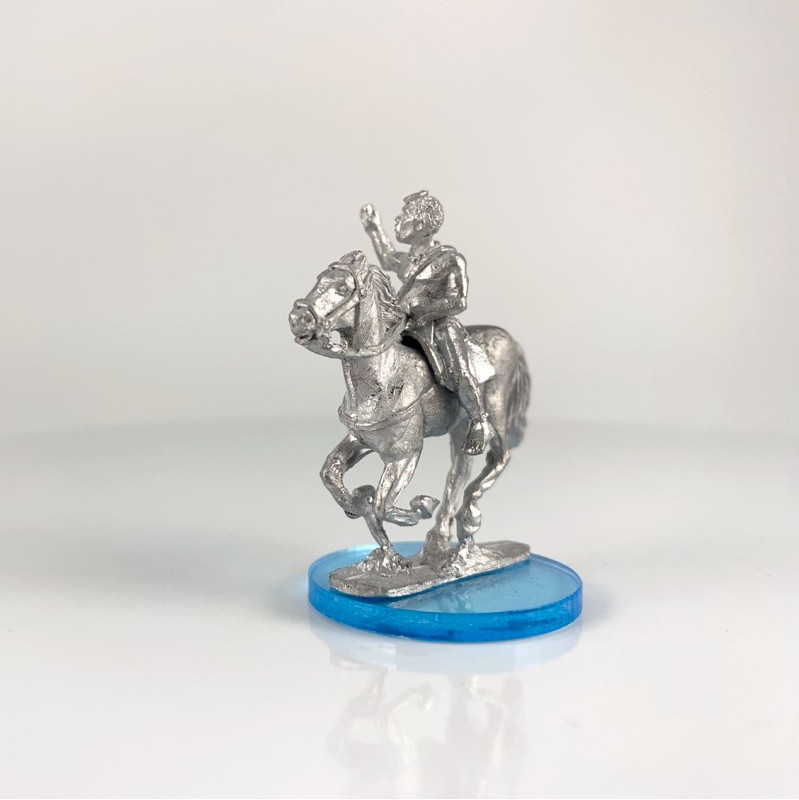 Horse rider saluting