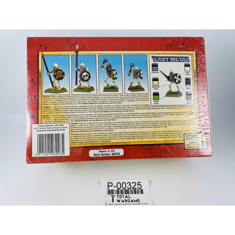 Boîte régiment guerriers squelettes scellée
